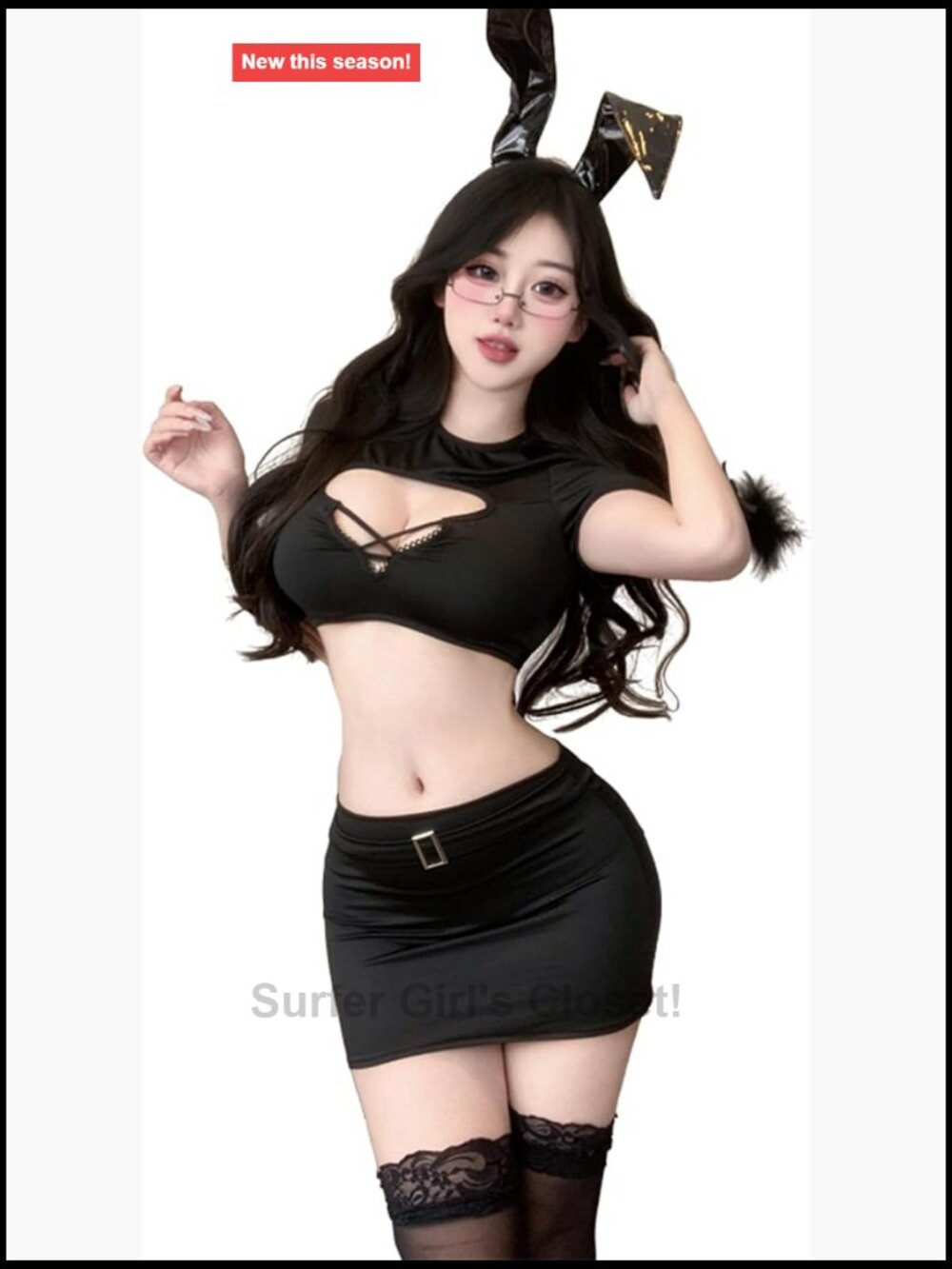 Sexy Secretary Maid Cosplay Lingerie Set for Women Roleplay Costume Premium